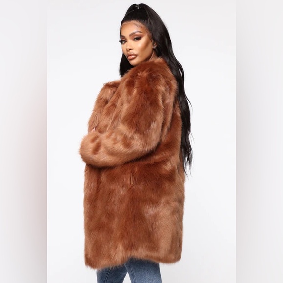 Franchesca Fur Jacket - Brown - Picture 6 of 12